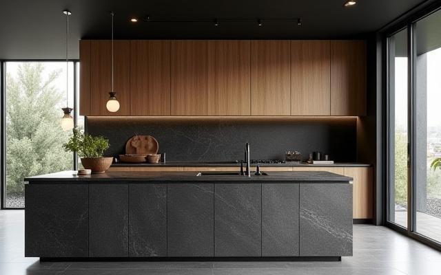 Contemporary Stone & Wood Kitchen, Cork City